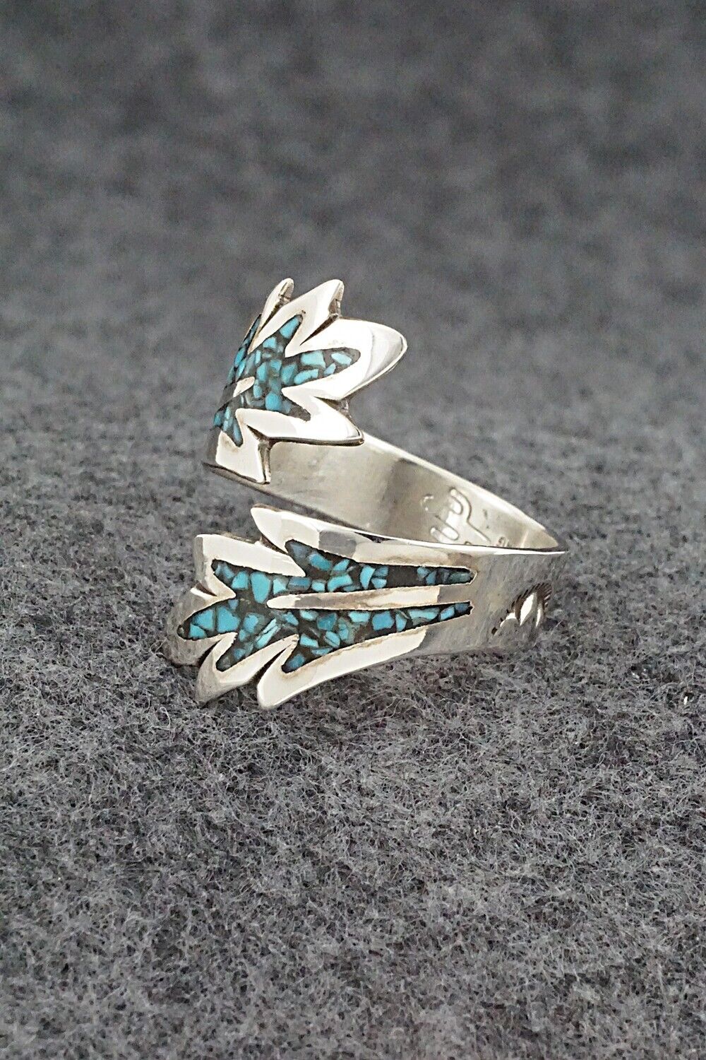 Turquoise & Sterling Silver Ring - Jolene Yazzie - Size 11