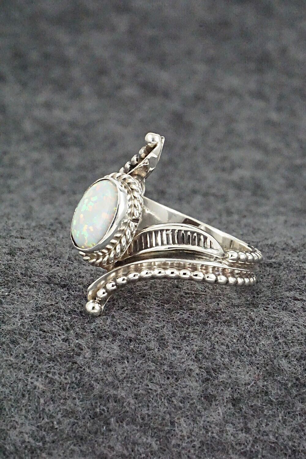 Opalite & Sterling Silver Ring - Thomas Yazzie - Size 9