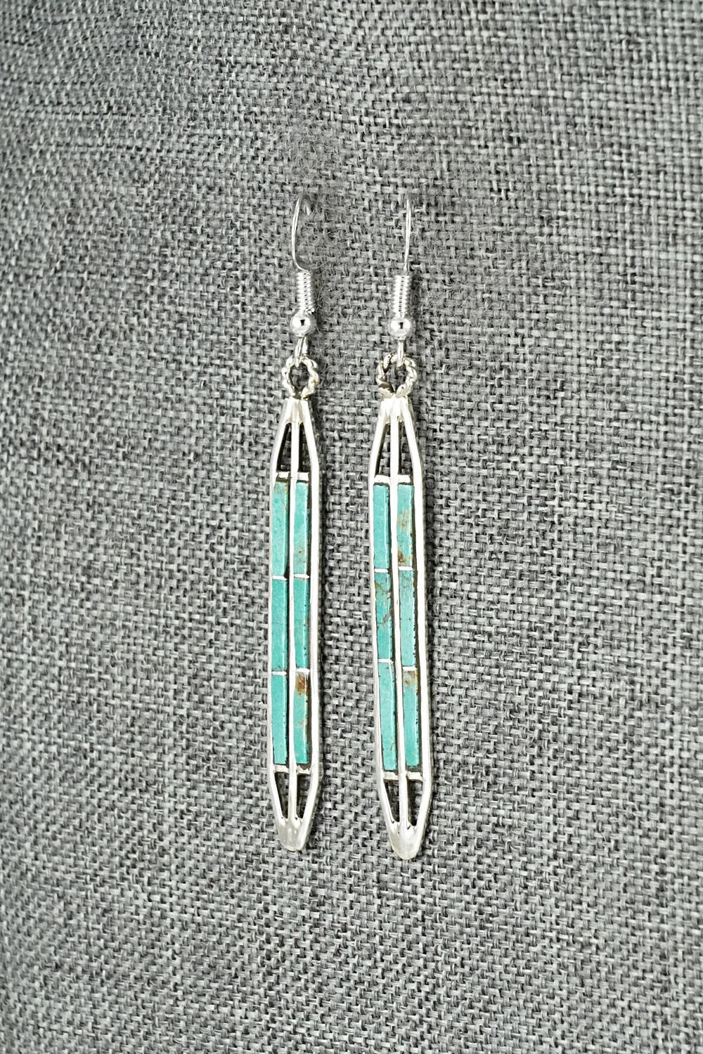 Turquoise & Sterling Silver Earrings - Andrew Enrico