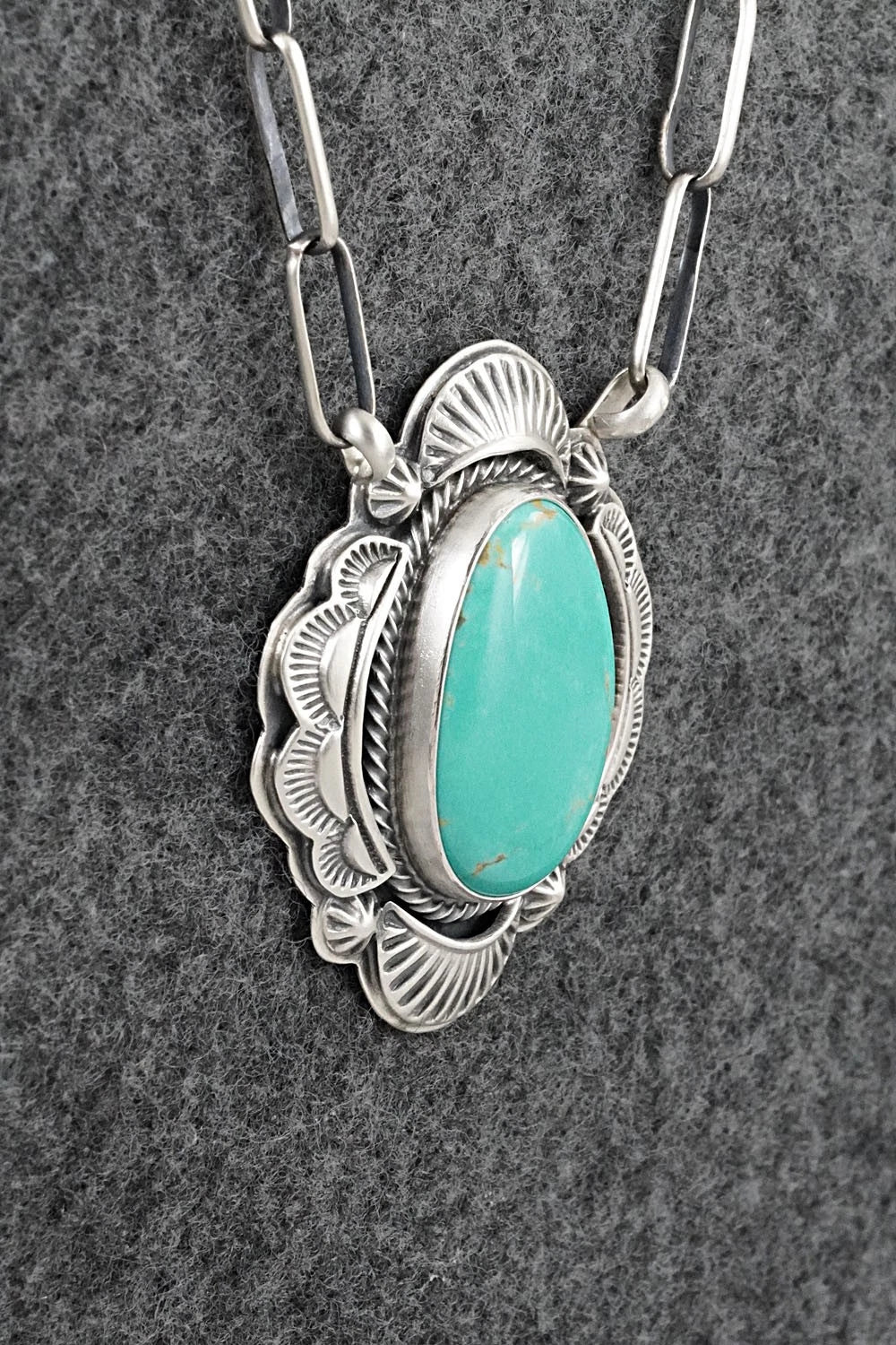 Turquoise & Sterling Silver Necklace - Randy Boyd