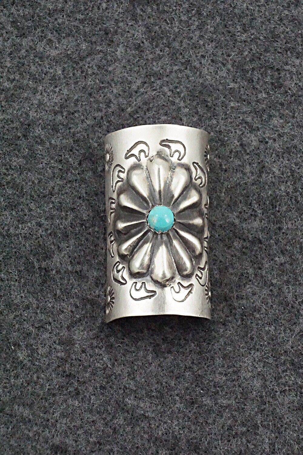 Turquoise & Sterling Silver Hair Pin - Arlene Soce