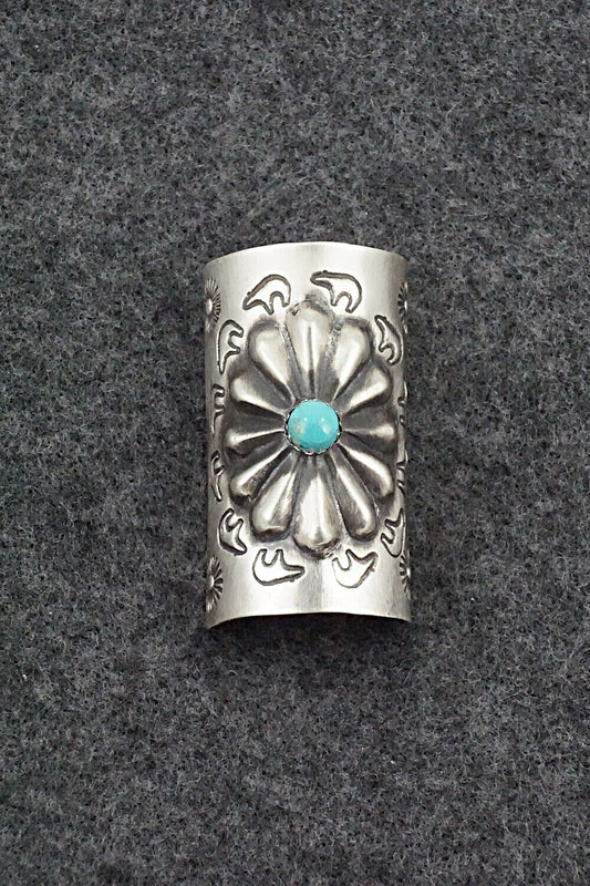 Turquoise & Sterling Silver Hair Pin - Arlene Soce