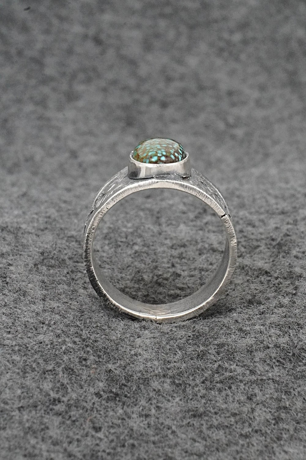 Turquoise & Sterling Silver Ring - Cody Noble - Size 13.5