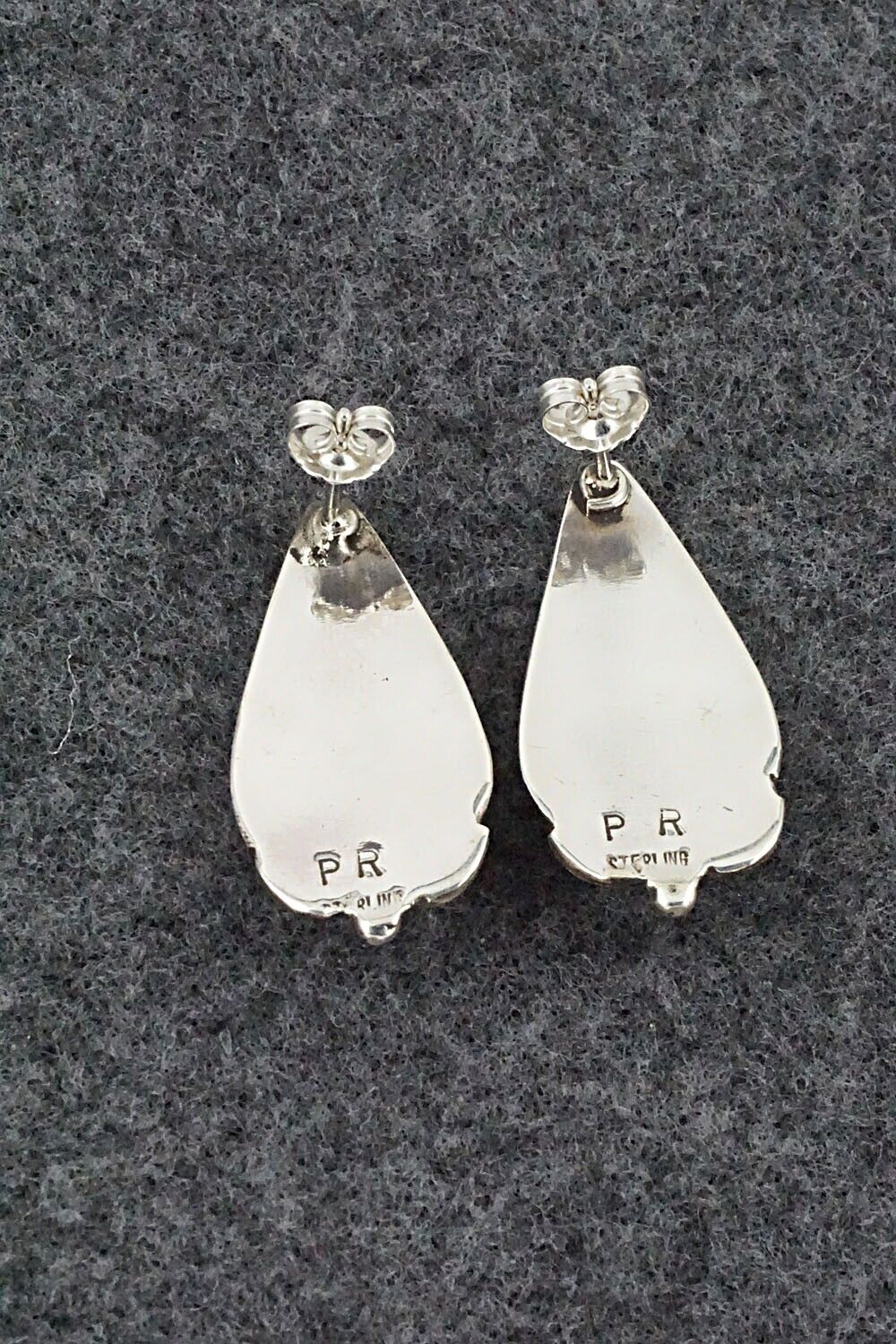 Turquoise and Sterling Silver Earrings - Priscilla Reeder