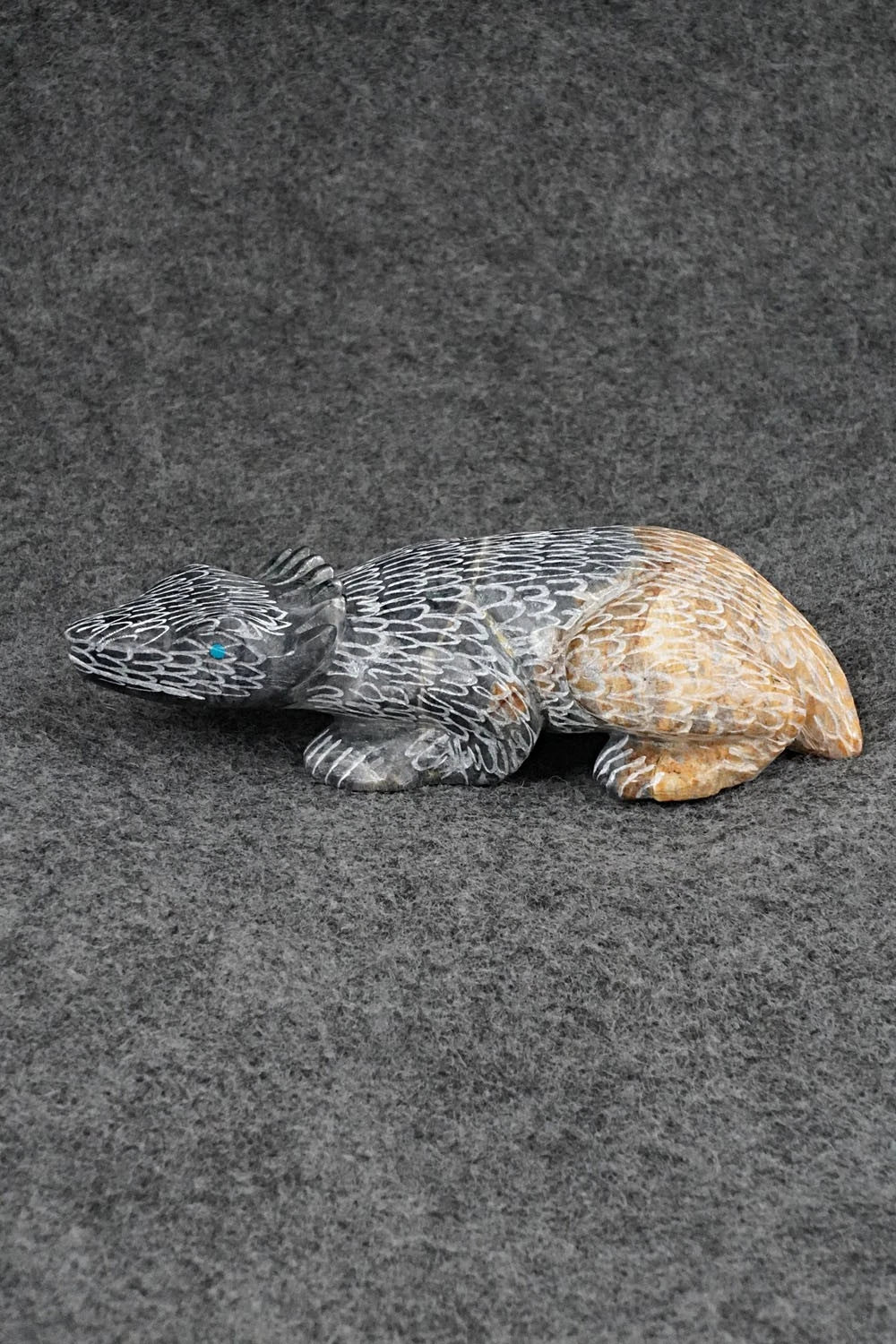 Horned Toad Zuni Fetish Carving - Nelson Yatsattie