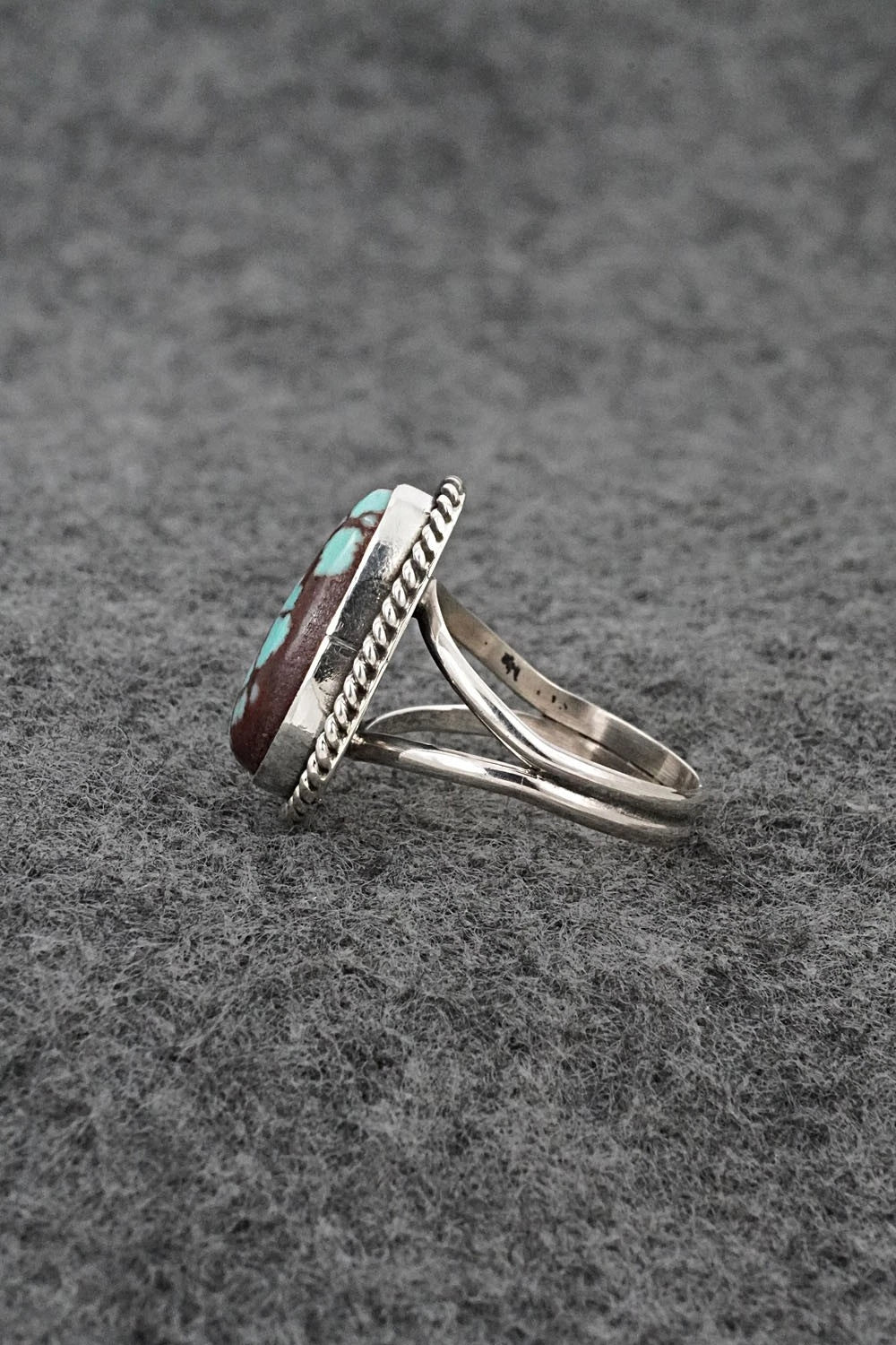 Turquoise & Sterling Silver Ring - Eugene Gruber - Size 6