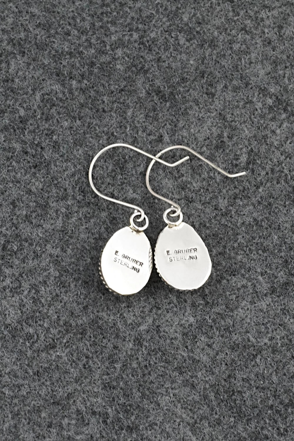 Turquoise & Sterling Silver Earrings - Eugene Gruber