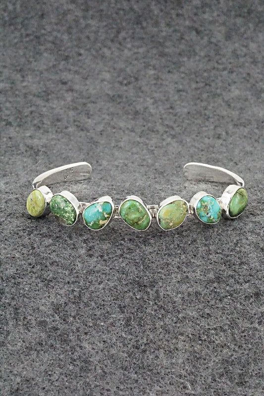 Turquoise & Sterling Silver Bracelet - Samuel Yellowhair