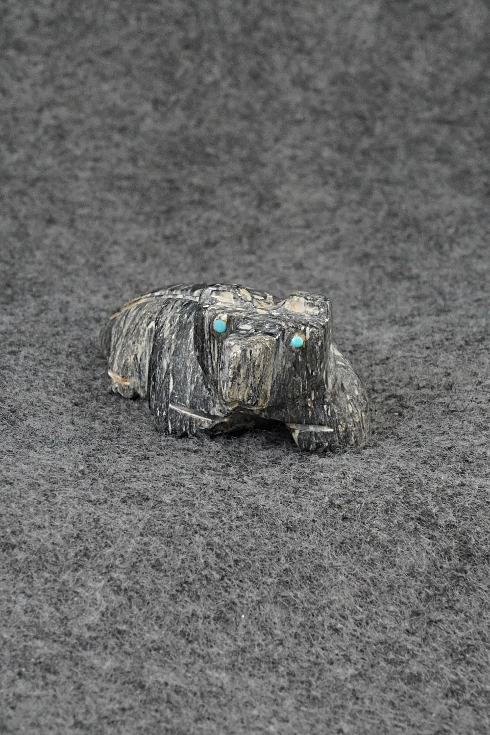 Badger Zuni Fetish Carving - Gilbert Lonjose