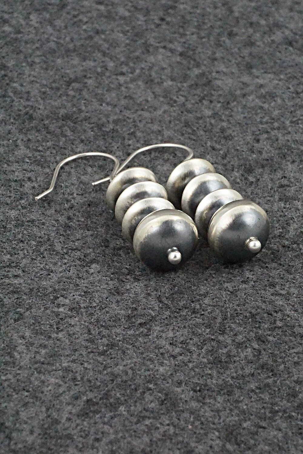 Sterling Silver Navajo Pearl Earrings - Bryannen Halwood