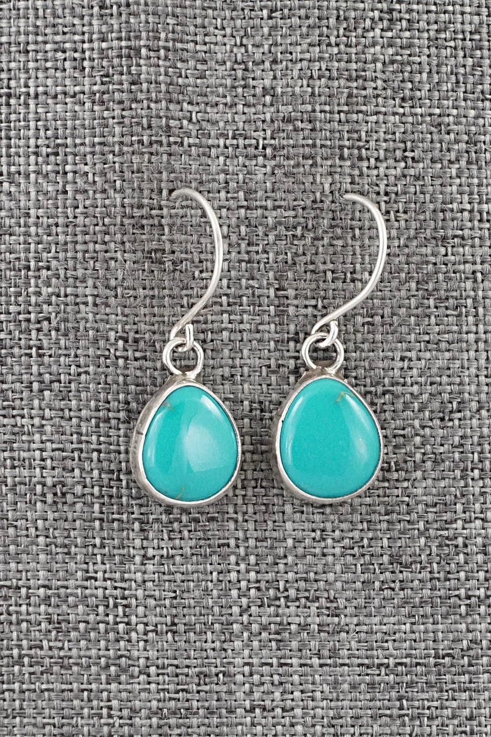 Turquoise & Sterling Silver Earrings - Rosemary Saunders