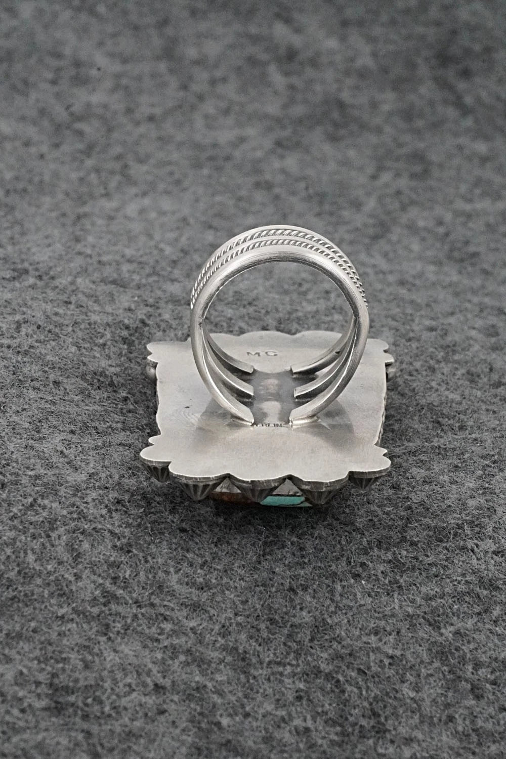 Turquoise & Sterling Silver Ring - Michael Calladitto - Size 7