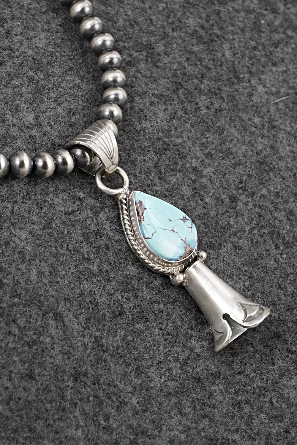 Turquoise & Sterling Silver Necklace - Sharon McCarthy
