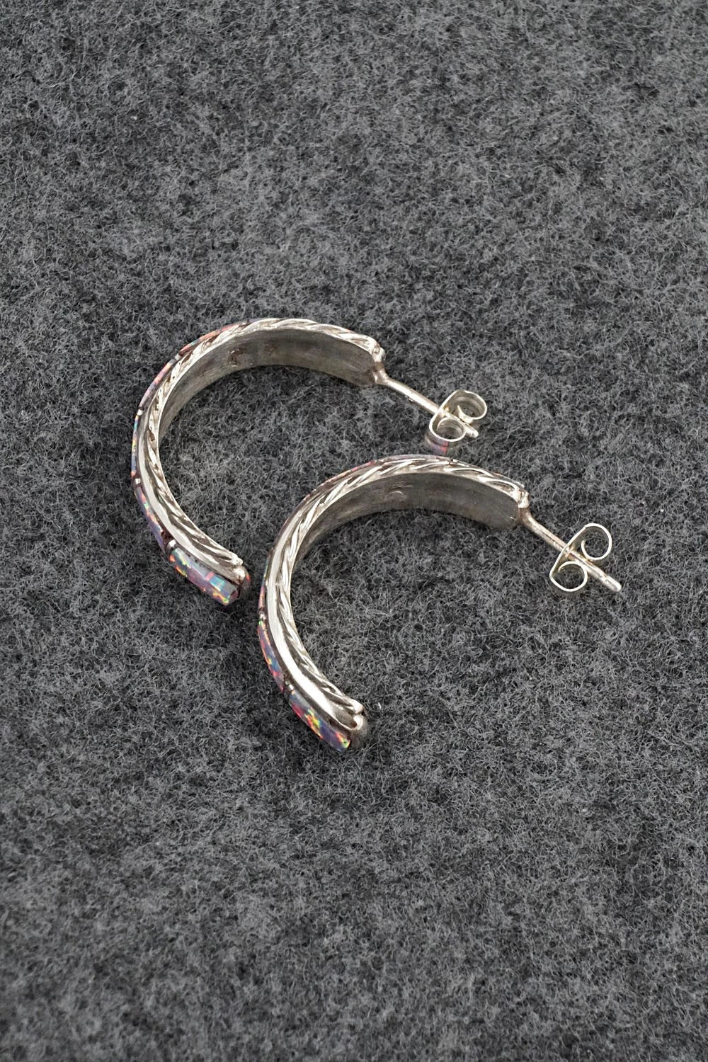 Opalite & Sterling Silver Earrings - Malcolm Chavez