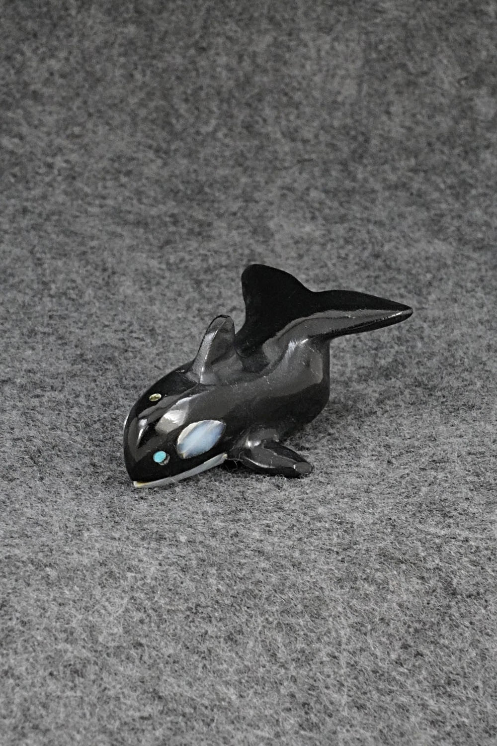 Whale Zuni Fetish Carving - Calvert Bowannie