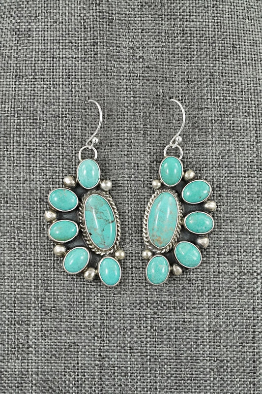 Turquoise & Sterling Silver Earrings - Kathleen Livingston