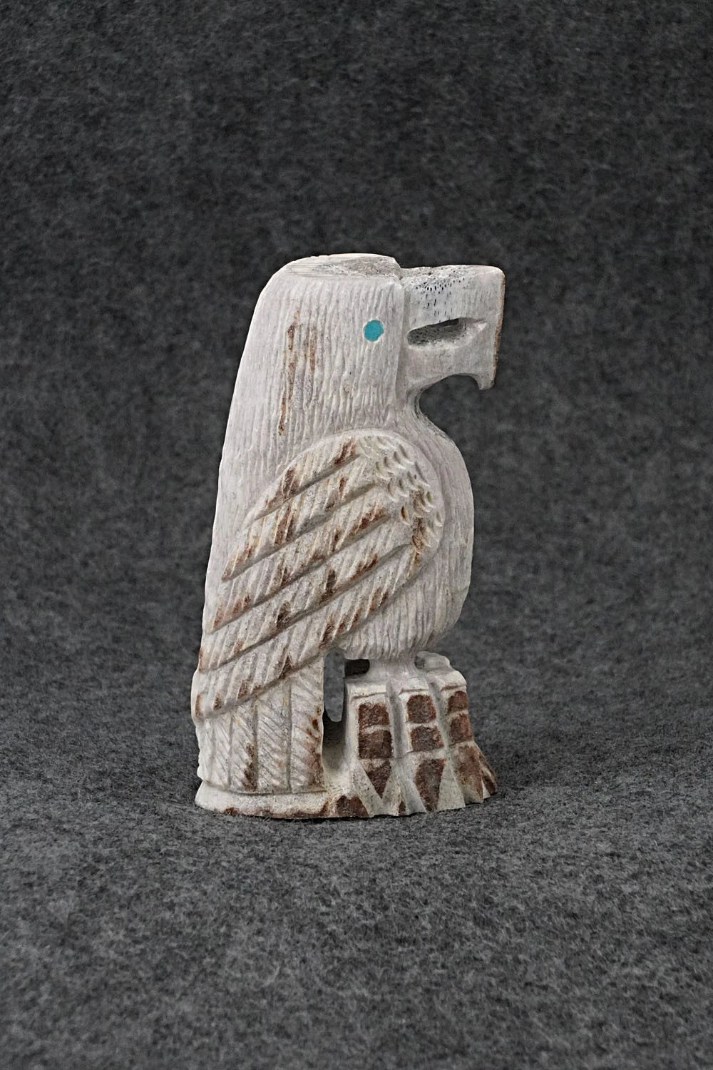 Eagle Zuni Fetish Carving - Gerrick Weeka