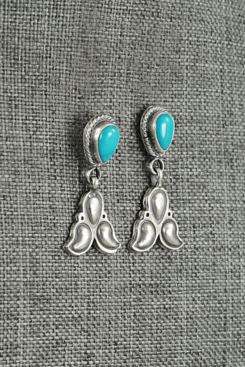 Turquoise & Sterling Silver Earrings - Sharon McCarthy