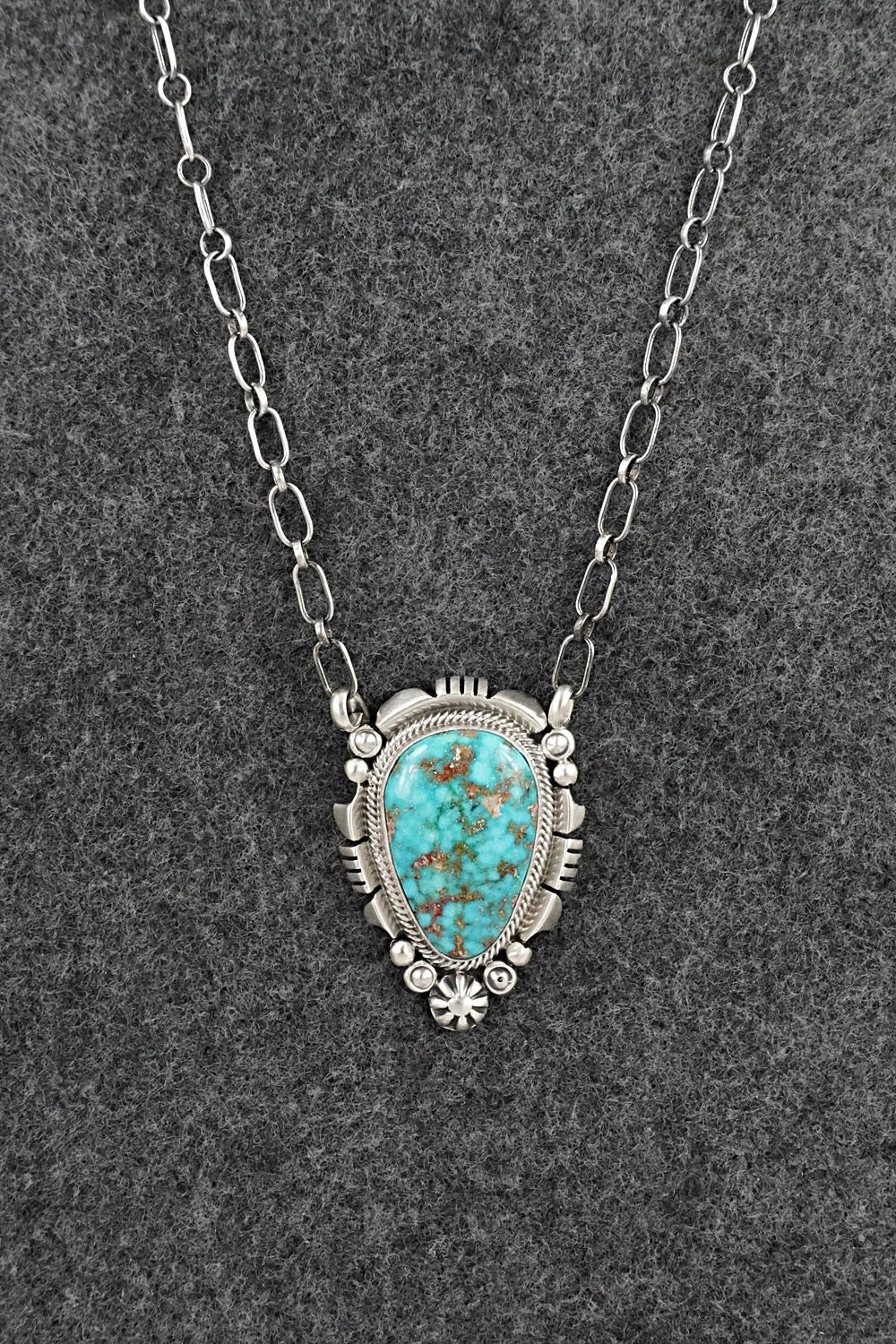 Turquoise & Sterling Silver Necklace - Daniel Benally