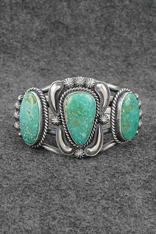 Turquoise & Sterling Silver Bracelet - Raymond Delgarito