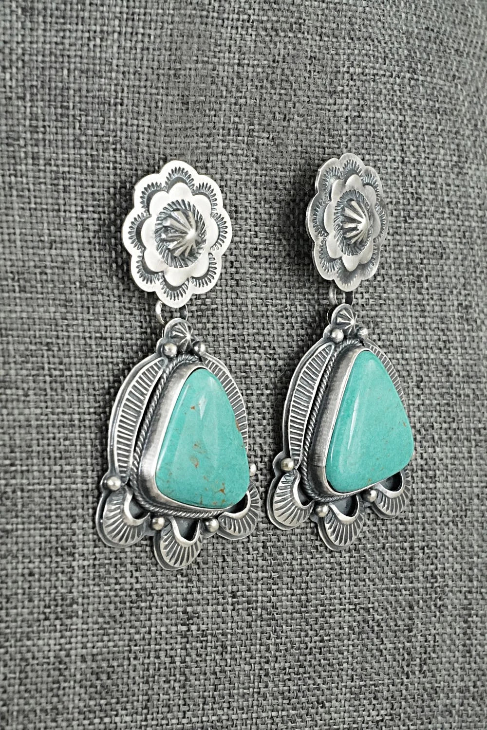 Turquoise & Sterling Silver Earrings - Randy Boyd