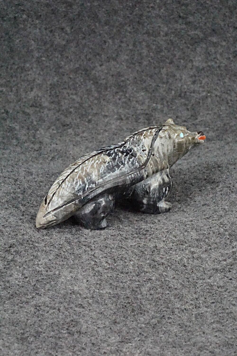 Badger Zuni Fetish Carving - Freddie Leekya