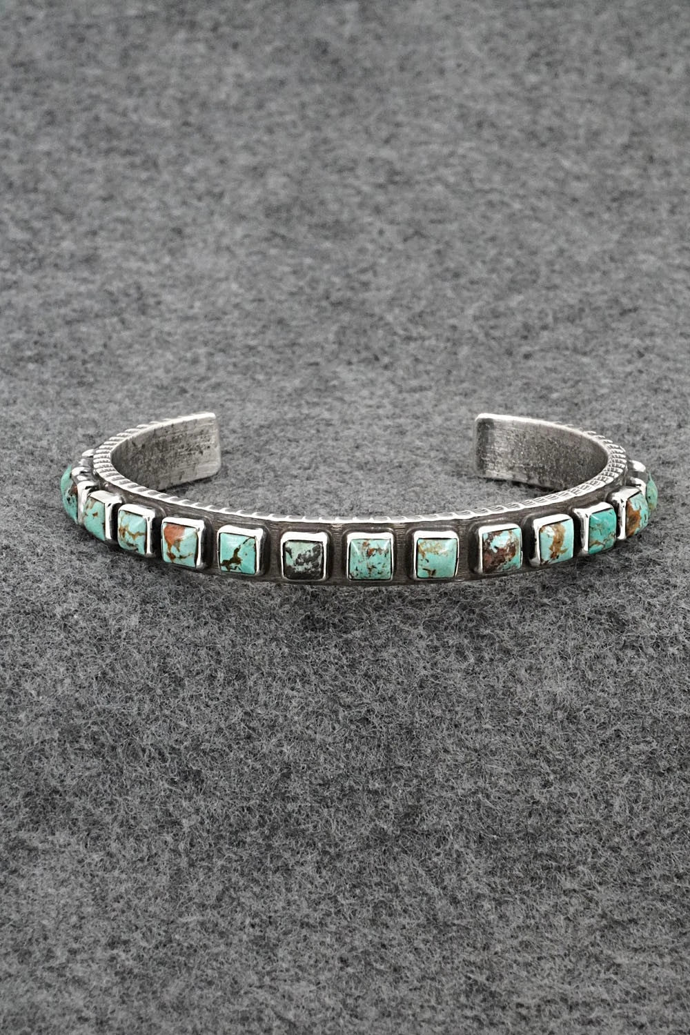 Turquoise & Sterling Silver Bracelet - Ernest Rangel
