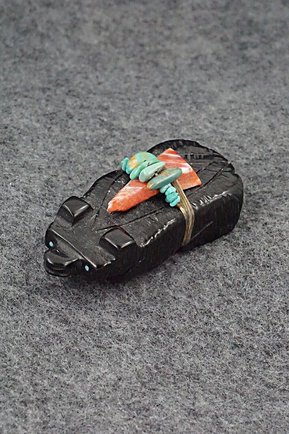 Badger Zuni Fetish Carving - Danny Lonjose