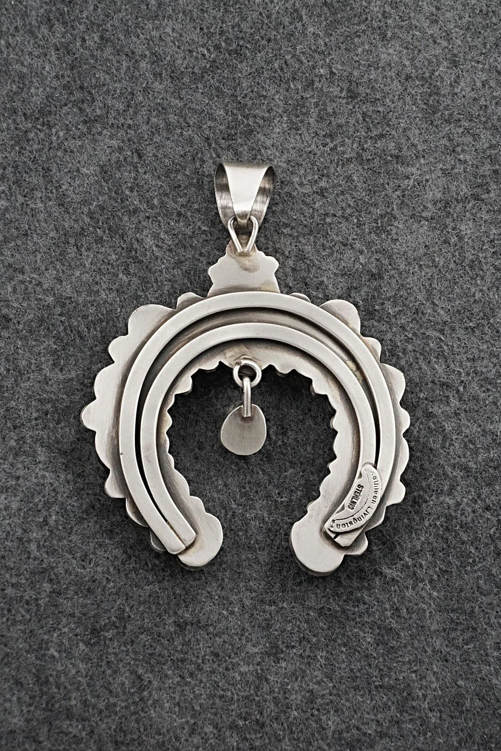Turquoise & Sterling Silver Naja Pendant - Kathleen Livingston