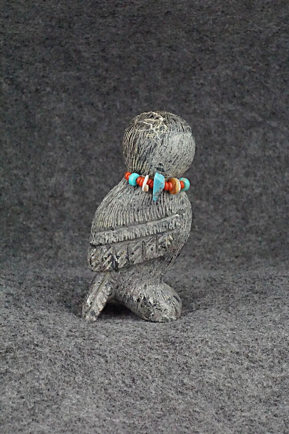 Owl Zuni Fetish Carving - Douglas Martza