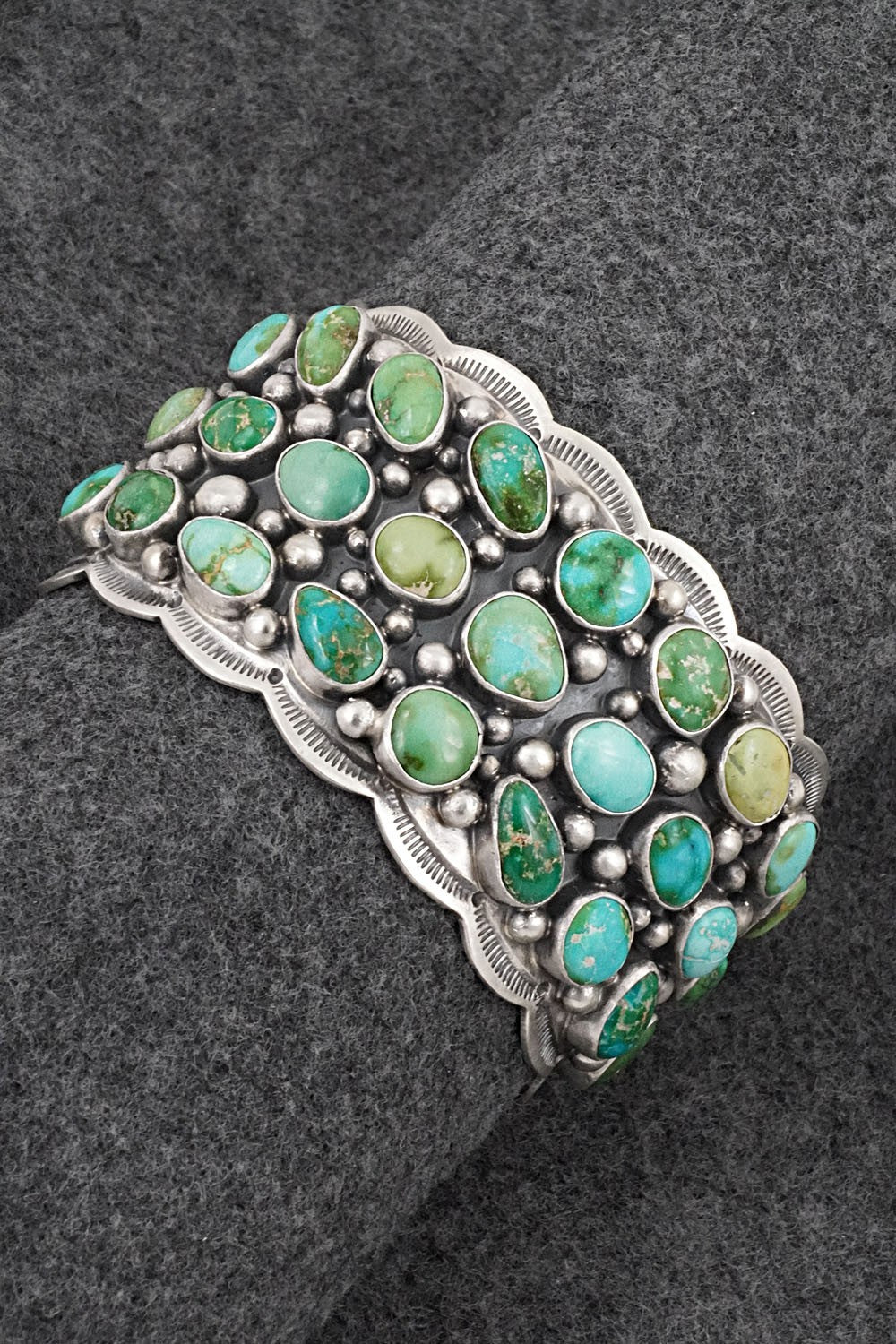 Turquoise & Sterling Silver Bracelet - Tom Lewis