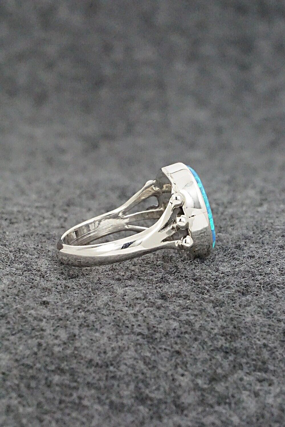 Opalite & Sterling Silver Ring - Jerryson Henio - Size 7