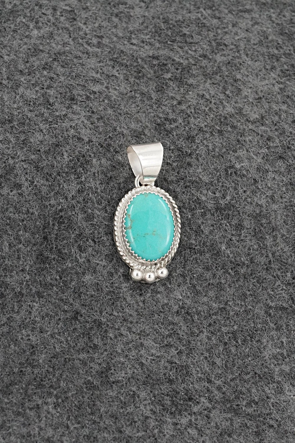 Turquoise & Sterling Silver Pendant - Byron Begay