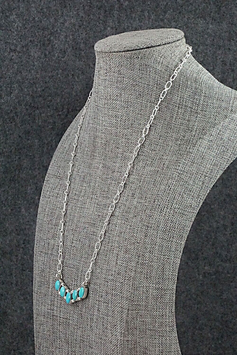 Turquoise & Sterling Silver Necklace - Kimberly Yazzie