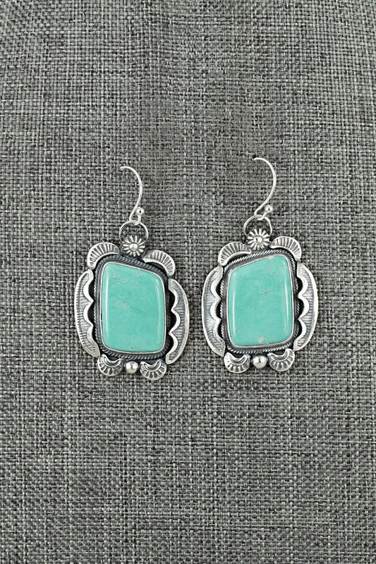 Turquoise & Sterling Silver Earrings - Jackson Hoskie