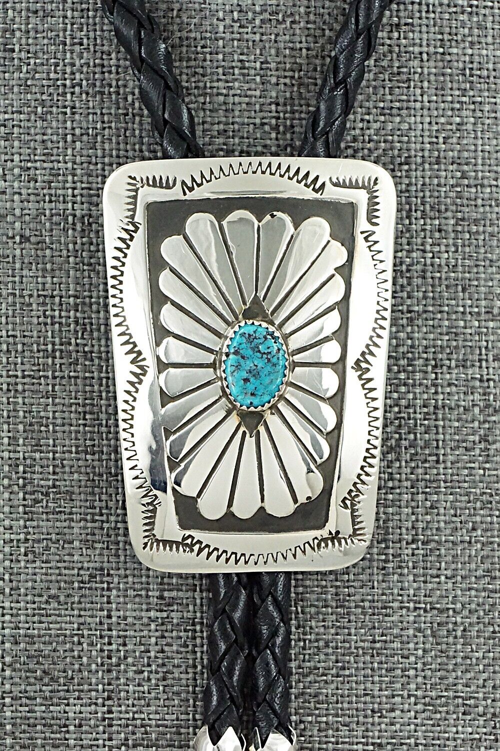 Turquoise & Sterling Silver Bolo Tie - Jolene Begay