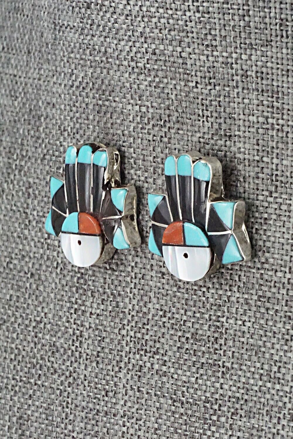 Multi Stone & Sterling Silver Earrings - Clayton Vacit