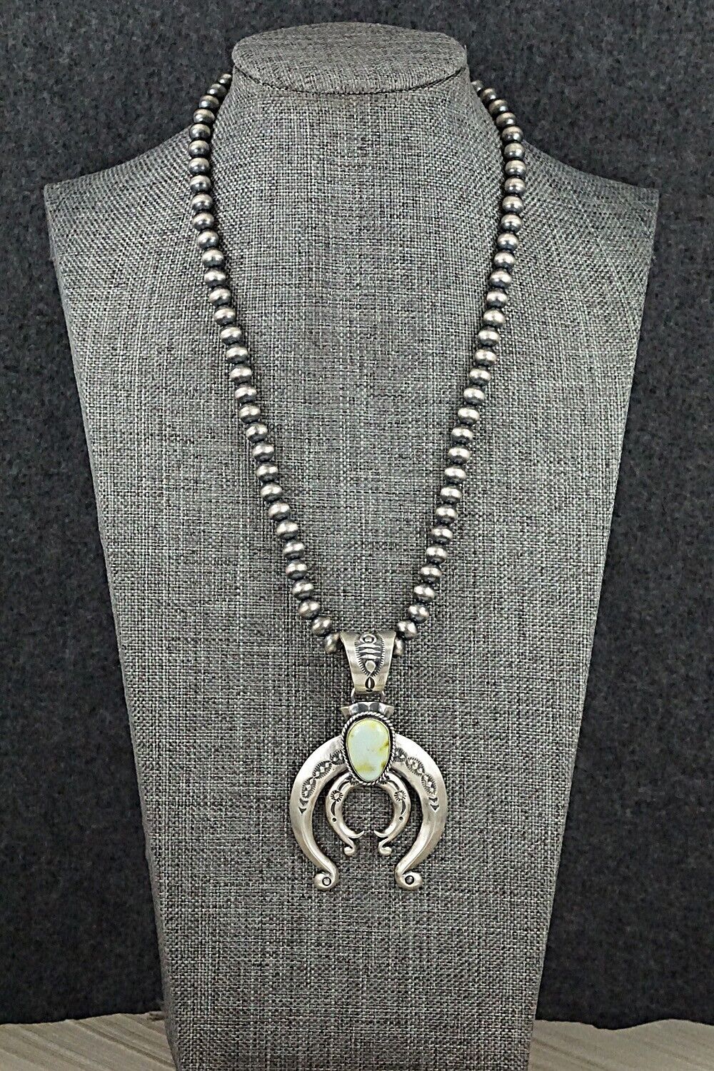 Variscite & Sterling Silver Necklace - Samuel Yellowhair