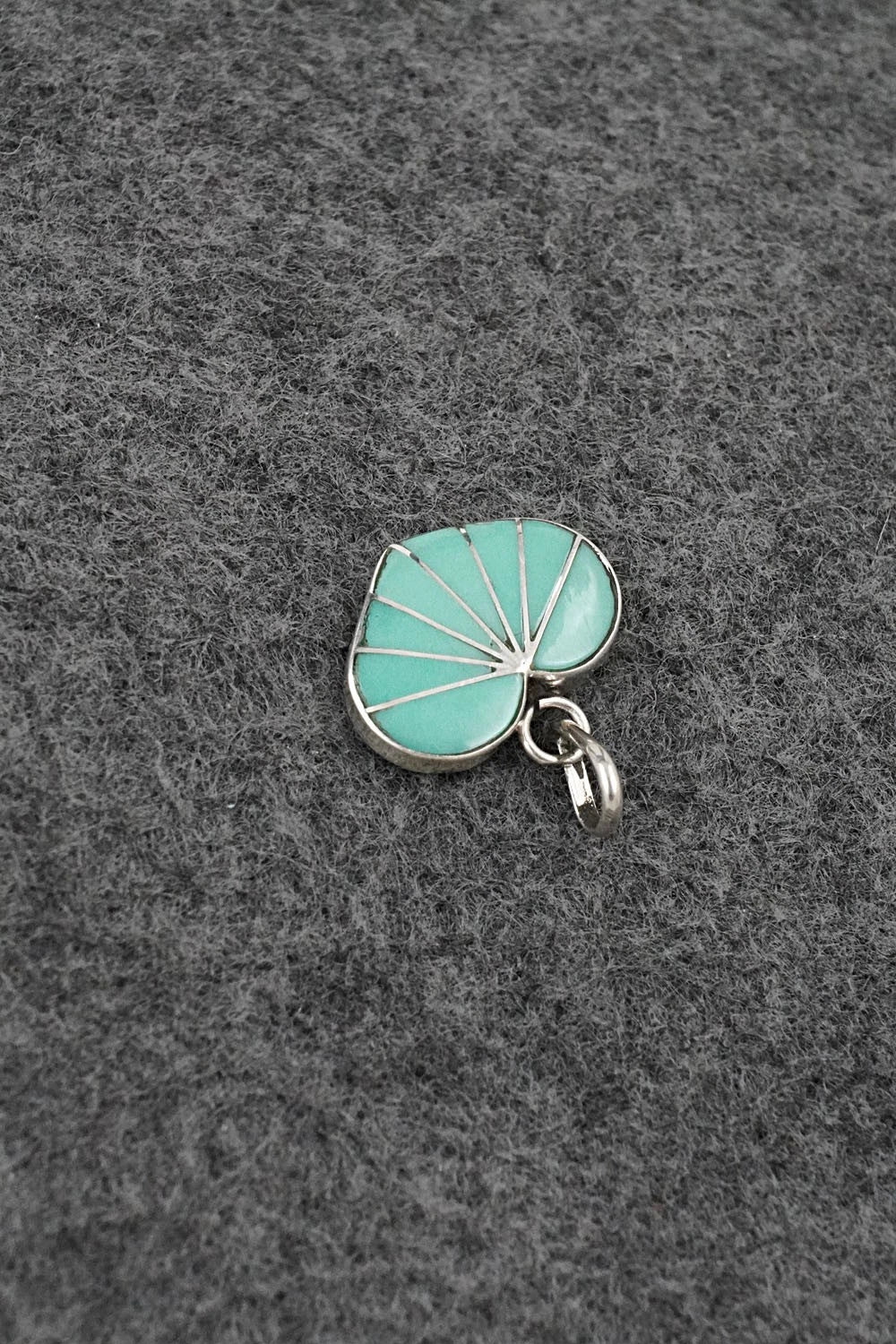 Turquoise and Sterling Silver Pendant - Gina Dosedo