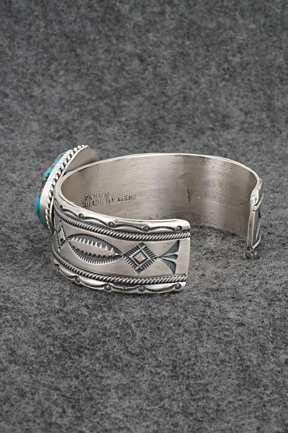 Turquoise & Sterling Silver Bracelet - Michael Calladitto