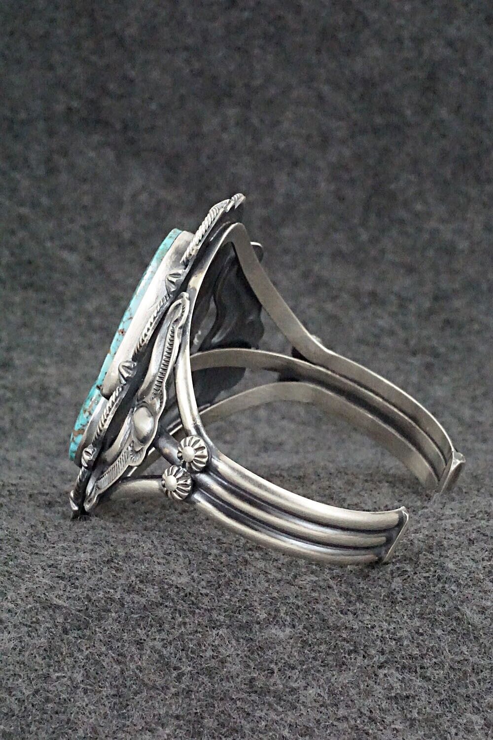 Turquoise & Sterling Silver Bracelet - Raymond Delgarito