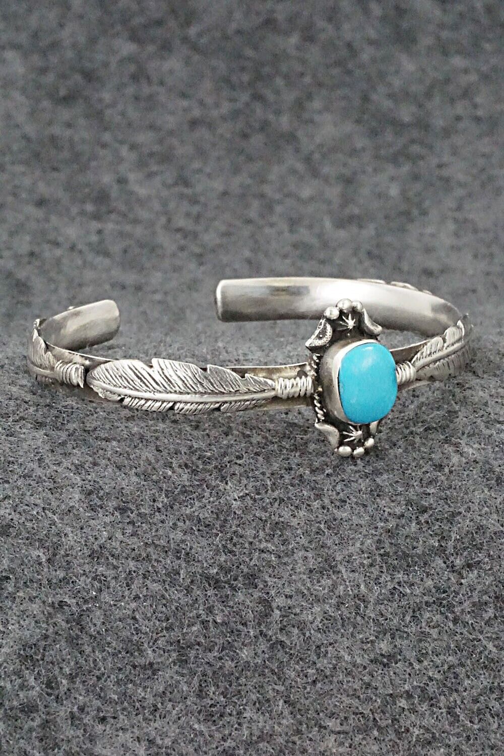 Turquoise & Sterling Silver Bracelet - Bobby Platero
