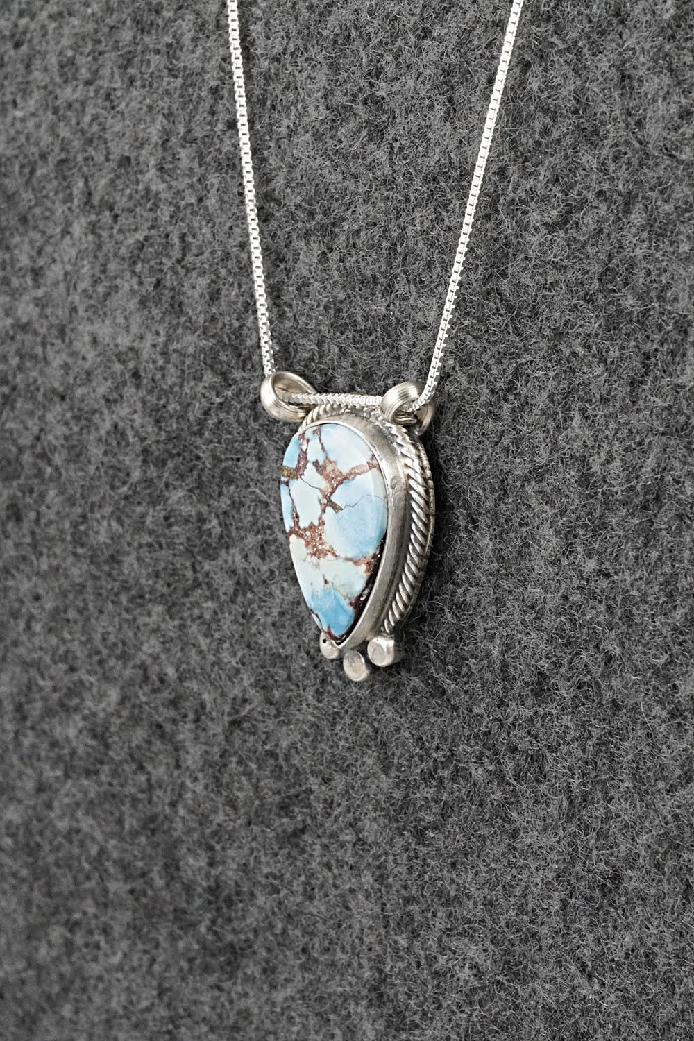 Turquoise & Sterling Silver Necklace - Sharon McCarthy