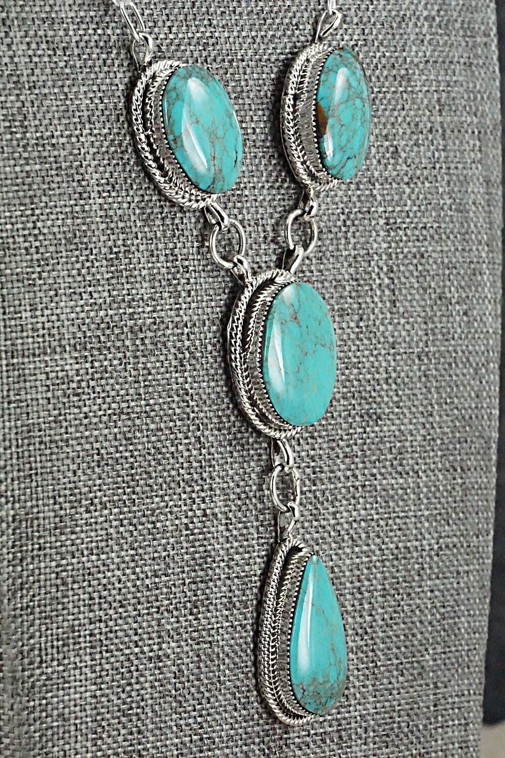 Turquoise & Sterling Silver Necklace - Sheena Jack