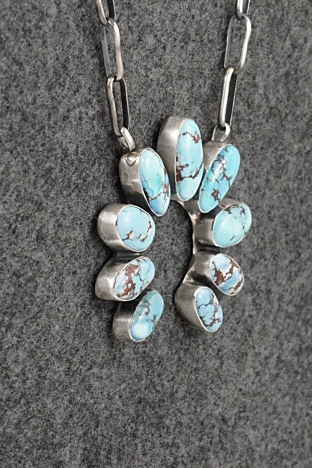 Turquoise & Sterling Silver Necklace - Darrin Livingston