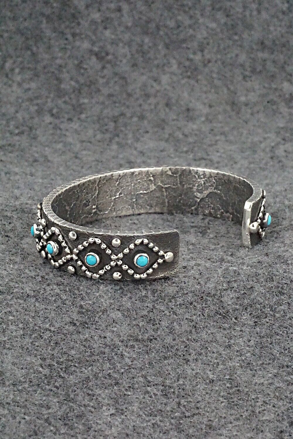 Turquoise & Sterling Silver Bracelet - Ernest Rangel