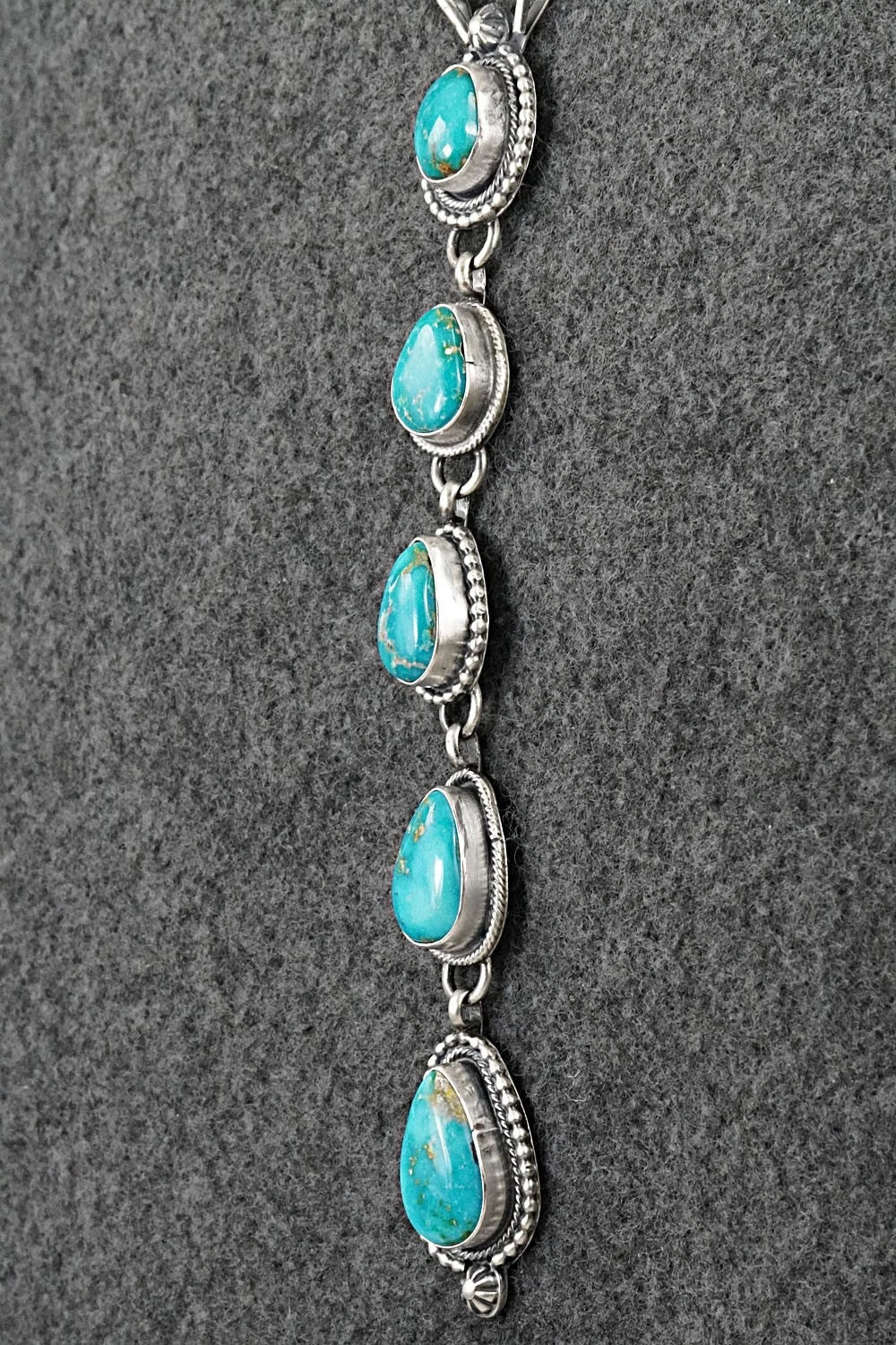 Turquoise & Sterling Silver Necklace - Bobby Johnson