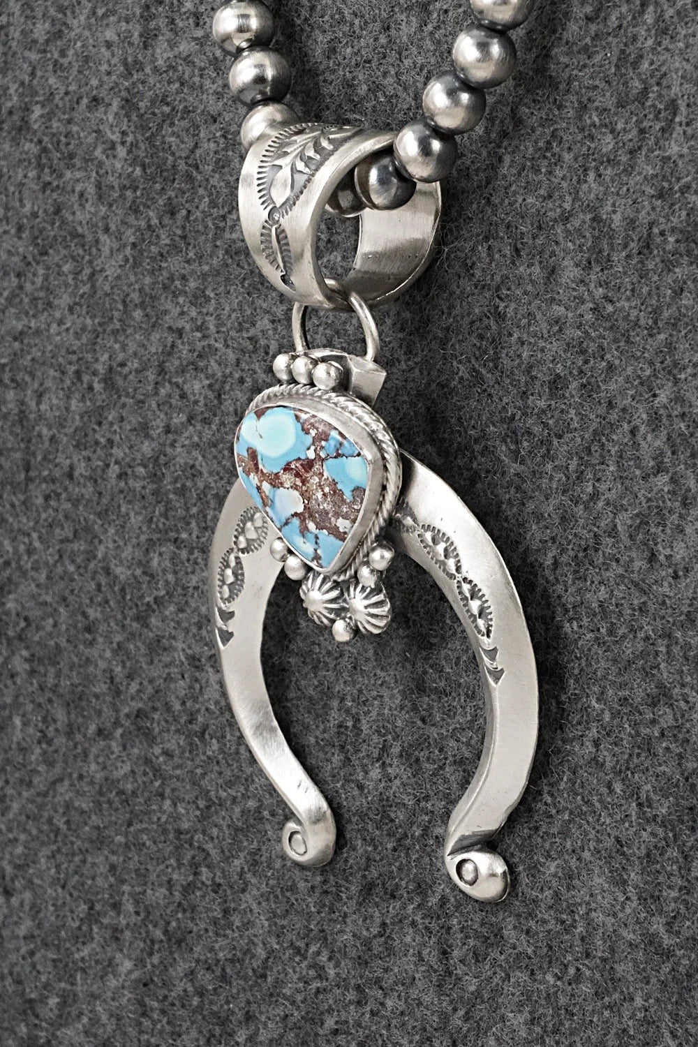 Turquoise & Sterling Silver Necklace - Samuel Yellowhair
