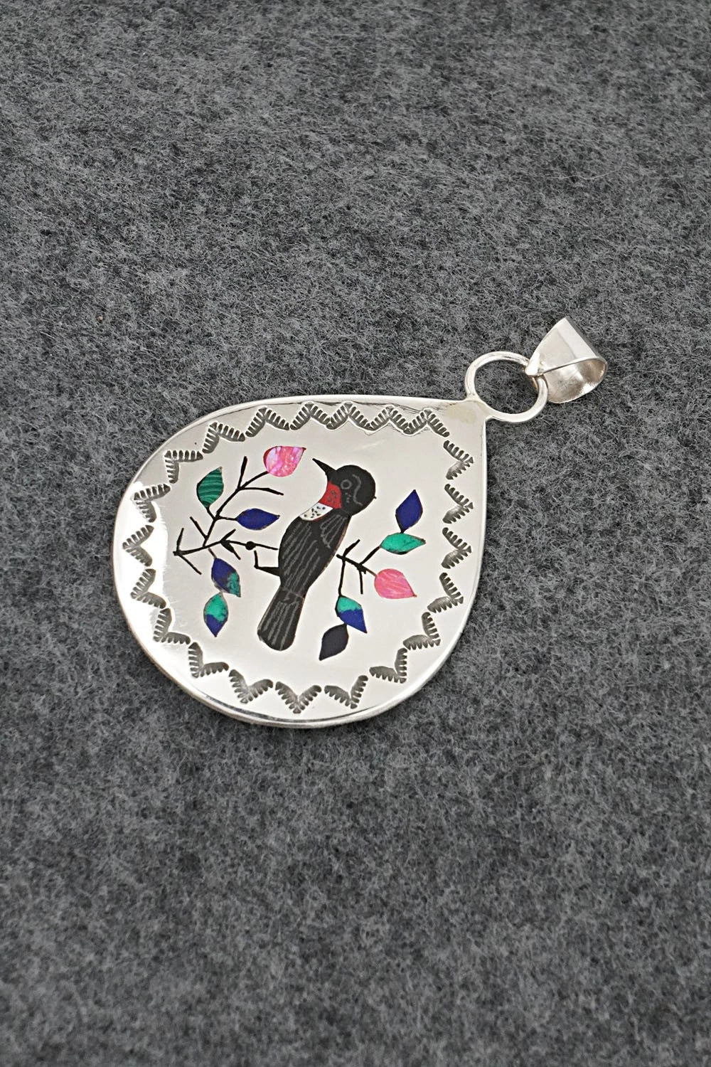 Multi-Stone & Sterling Silver Pendant - Raymond Boyd