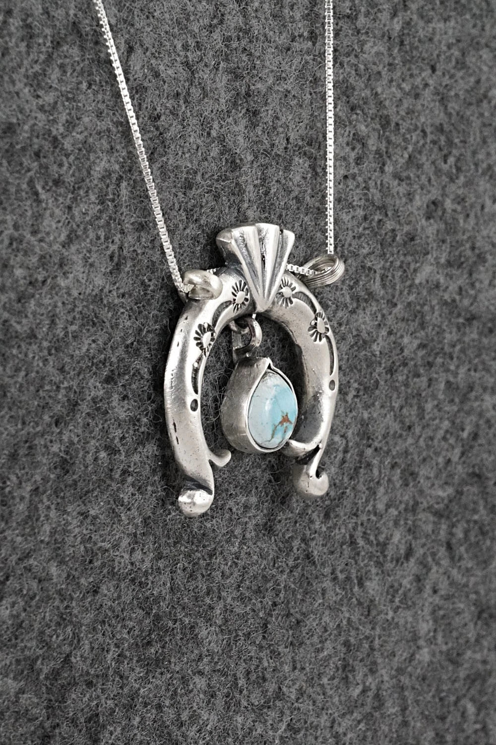 Turquoise & Sterling Silver Necklace - Gary Shorty